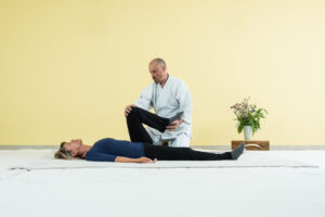 Behandlung Rückenlage Shiatsu